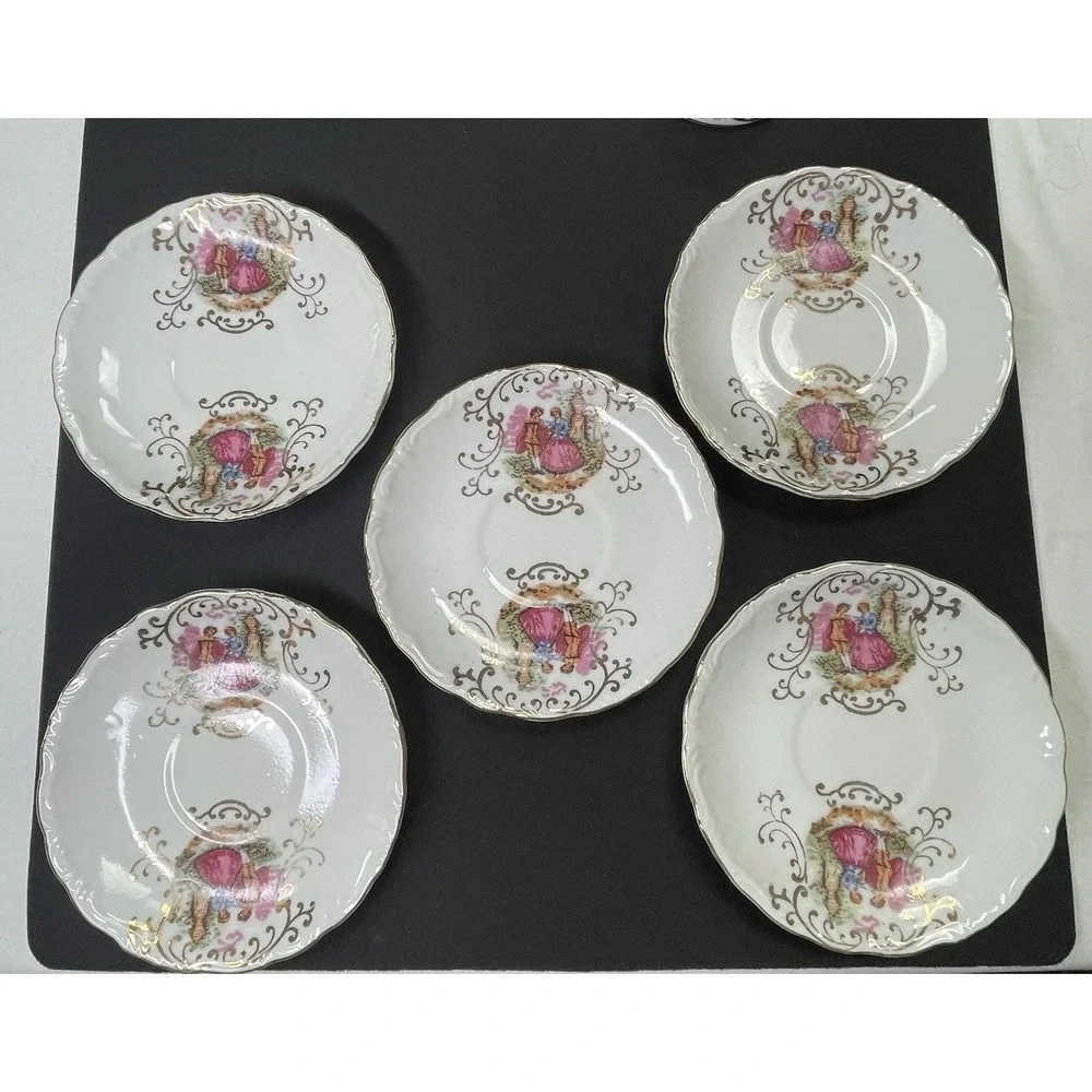 Vintage 1940-69‎ Versailles Sugar Bowl Tea Cups Saucers Decanter See Description